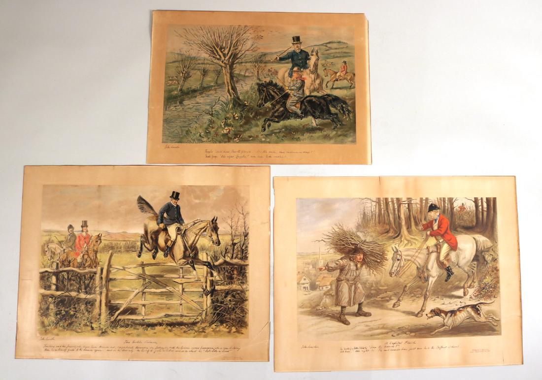 Three Prints, Hunting Scenes, John Leech (1 of 10)