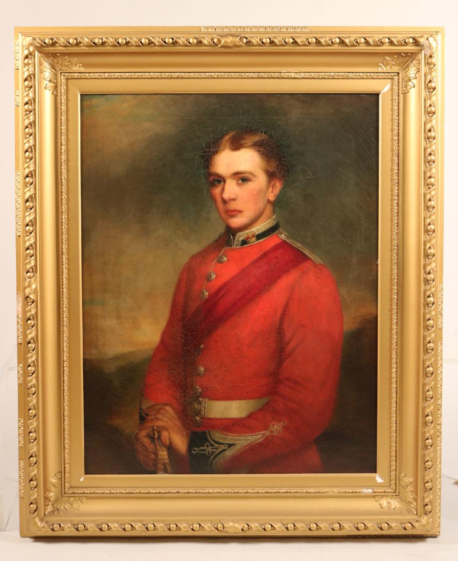 Oil on Canvas, Portrait, Benjamin West: (English, 1738-1820), signed l.r. "B. West 1816," portrait of John Walton. Sight size: 35-1/2"h x 27-1/2"w. Provenance: Property sold for the benefit of the Newark Museum Acquisition Endowment.