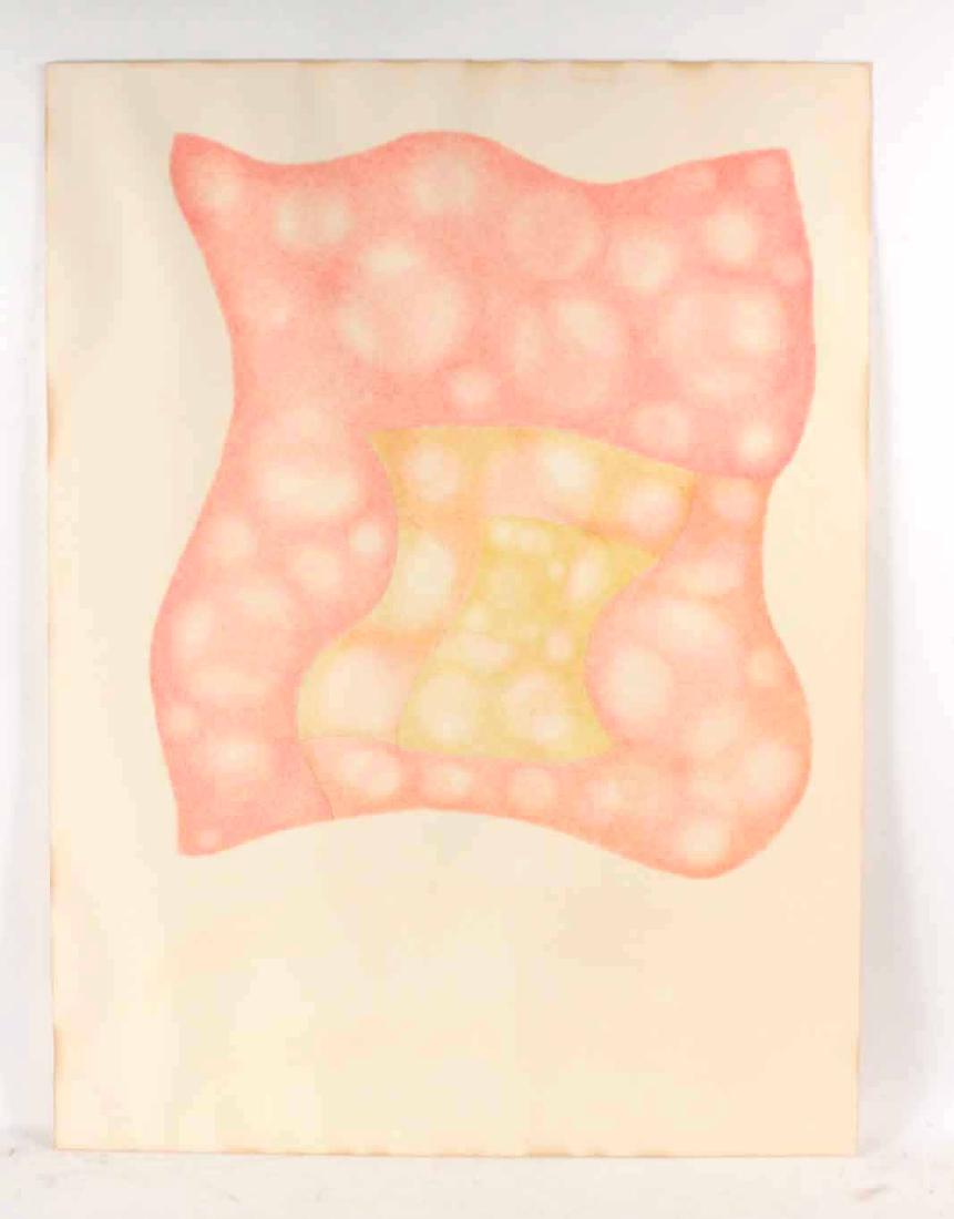 Pencil and Ink Abstract, Waltraud Markgraf: Waltraud Erna Lisa Markgraf (German-Canadian, b. 1937), signed u.l. "Markgraf '64." 40"h x 30"w