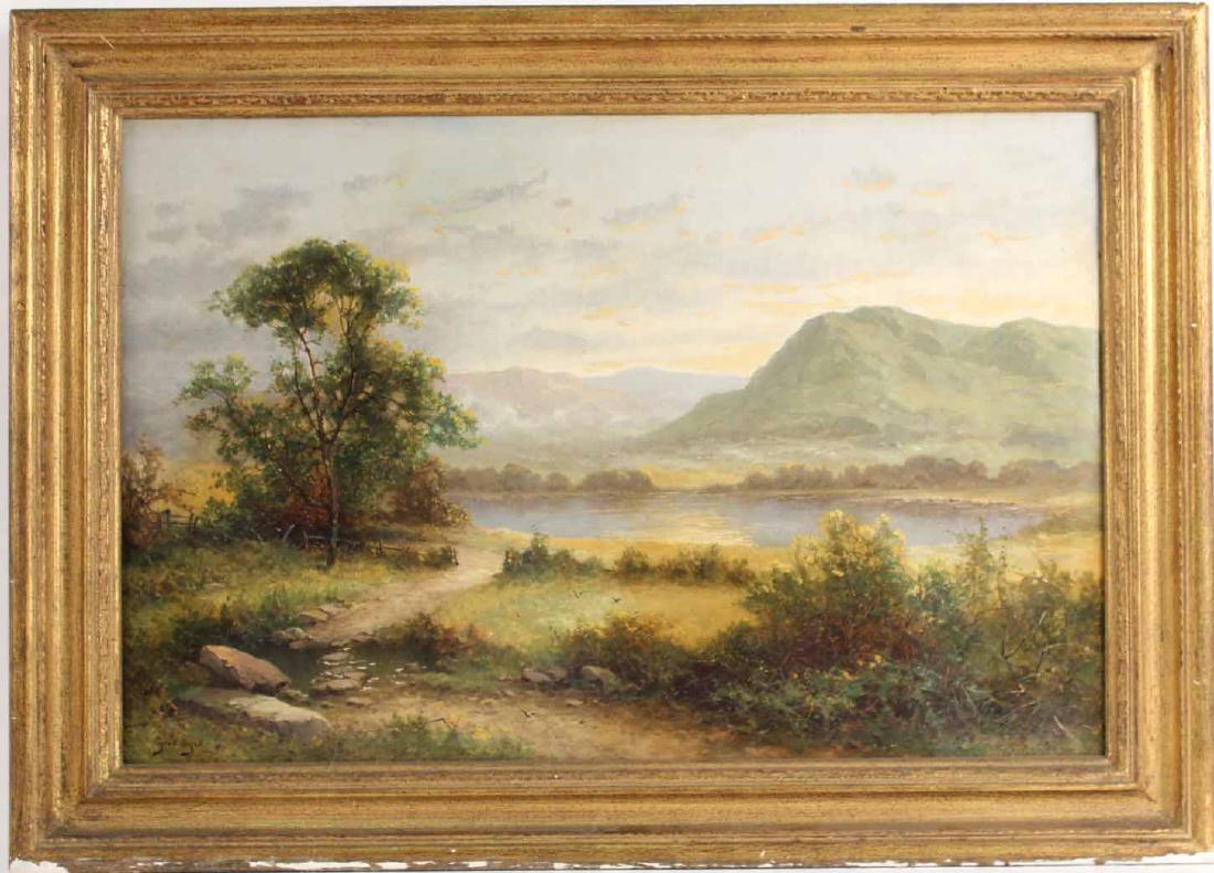 Oil on Canvas, Hudson River Scene (1 of 7)