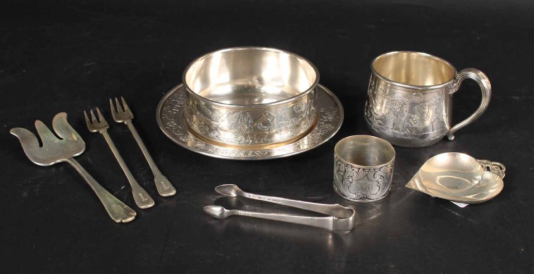 Tiffany Sterling Silver Dish and Forks (1 of 7)