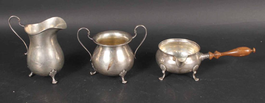 Sterling Silver Cream Jug & Open Sugar Bowl (1 of 8)