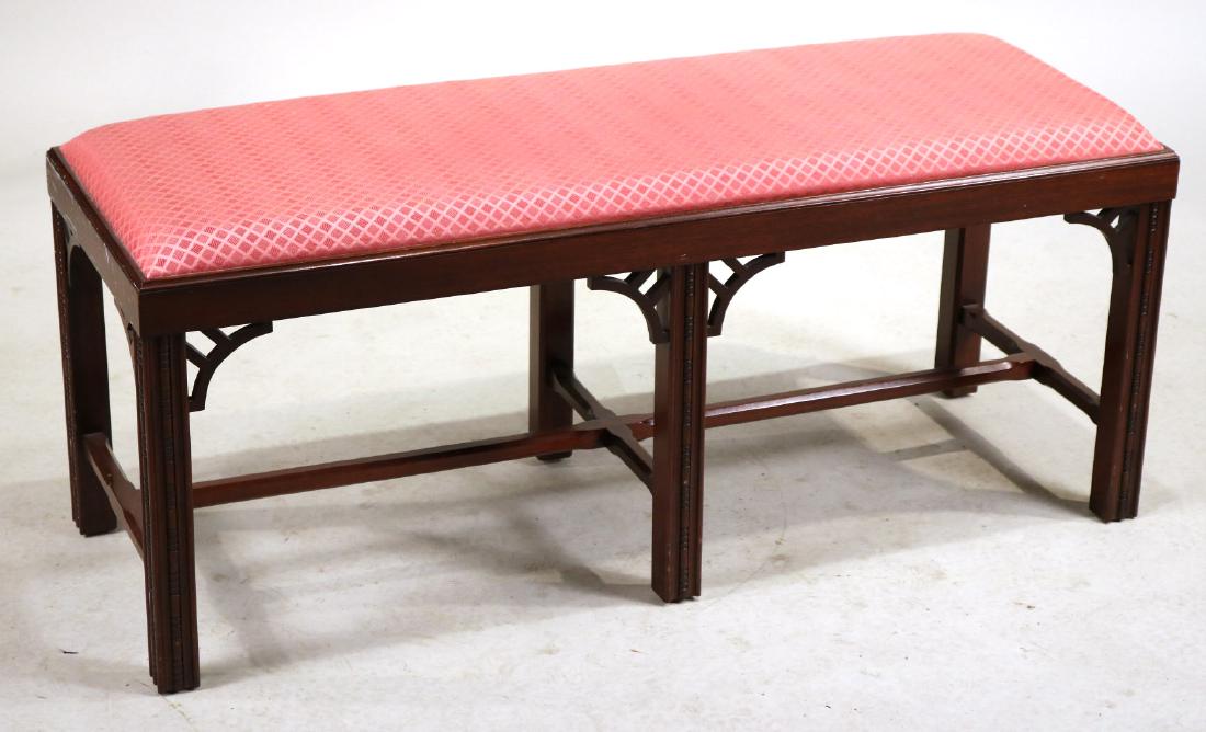 George III Style Mahogany Bench (1 of 5)