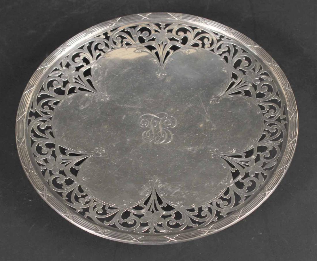 American Sterling Silver Footed Tray (1 of 7)