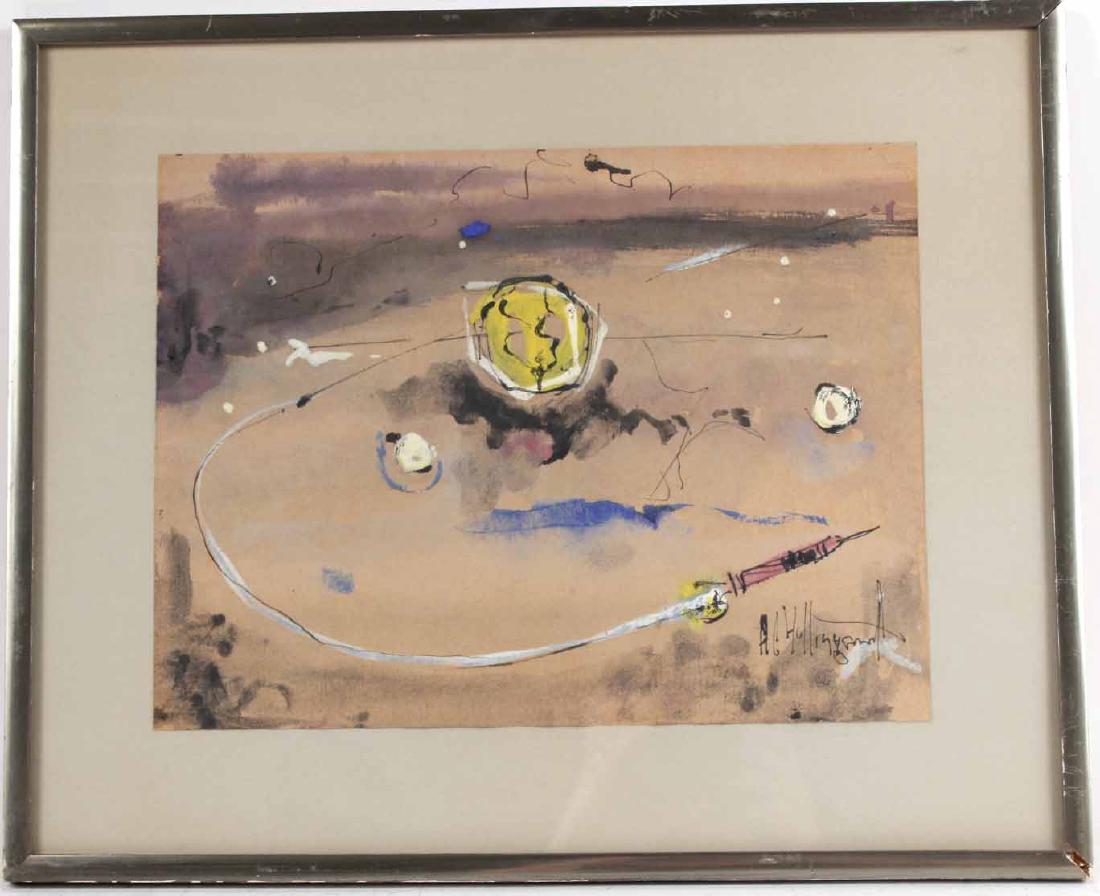 Mixed Media on Paper, Alvin Carl Hollingsworth (1 of 5)