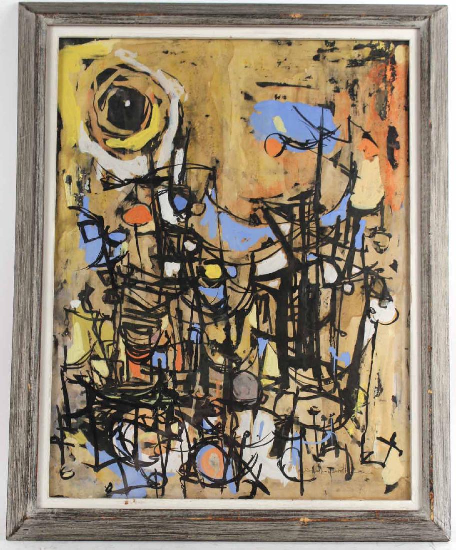 Mixed Media on Paper, Alvin Carl Hollingsworth (1 of 6)