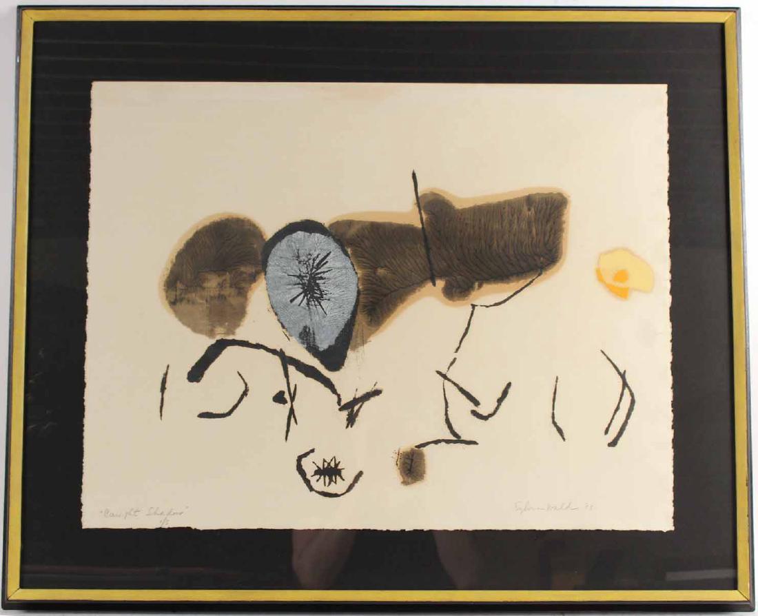 Silkscreen, "Caught Shadow," Sylvia Wald (1 of 5)