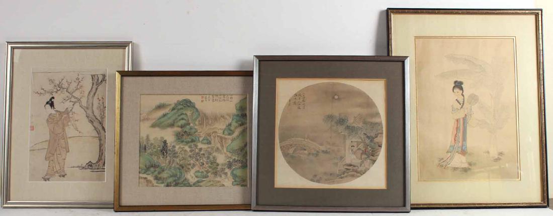 Three Chinese Watercolors on Paper (1 of 10)