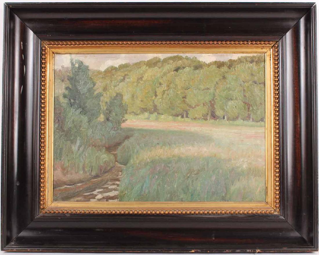 Oil on Canvas Landscape, Albert Stegler (1 of 9)