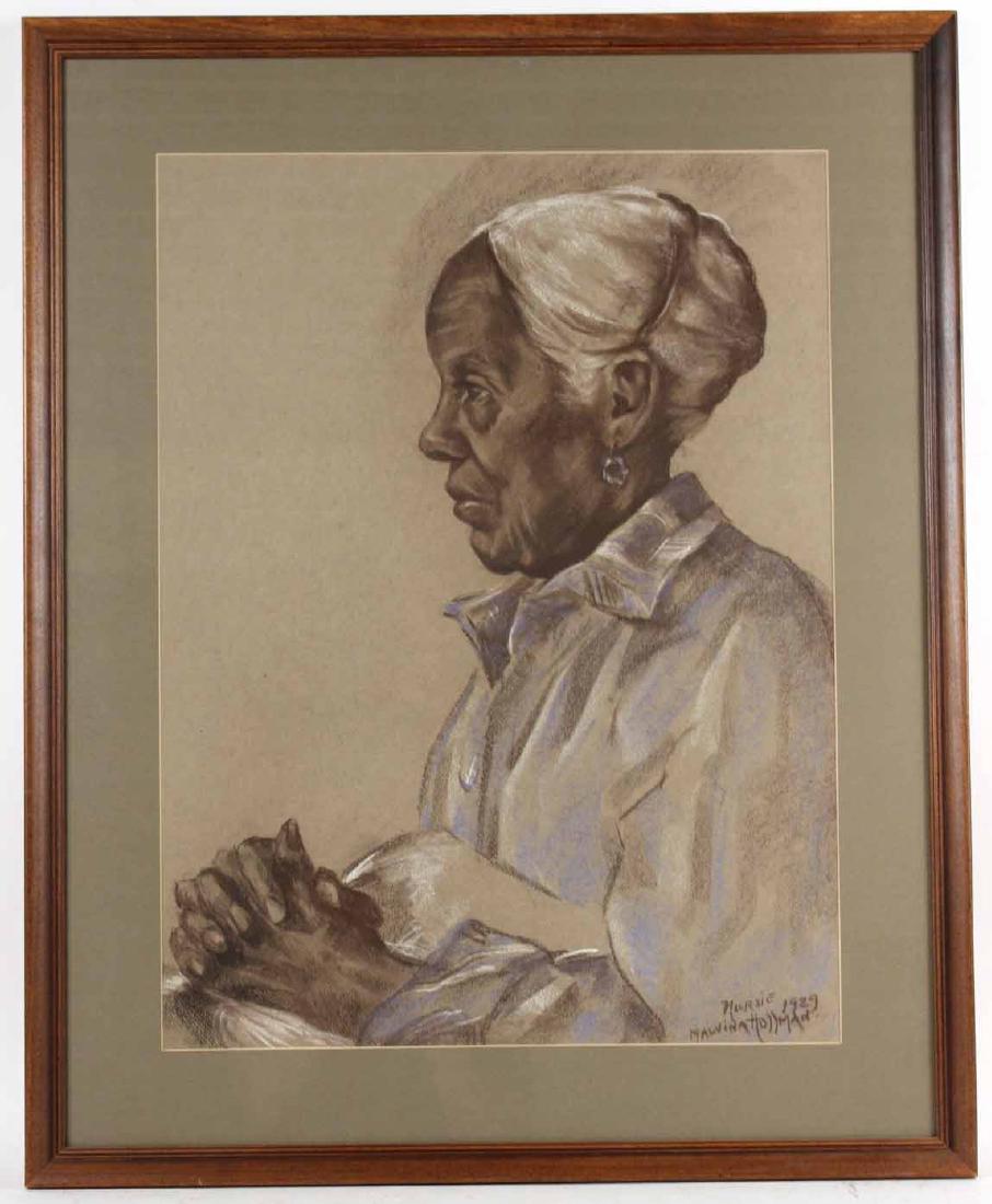 Pastel on Paper, Woman, Malvinia C. Hoffman (1 of 5)