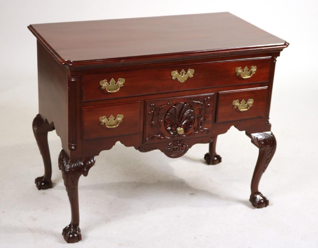 Chippendale Style Mahogany Lowboy (1 of 7)