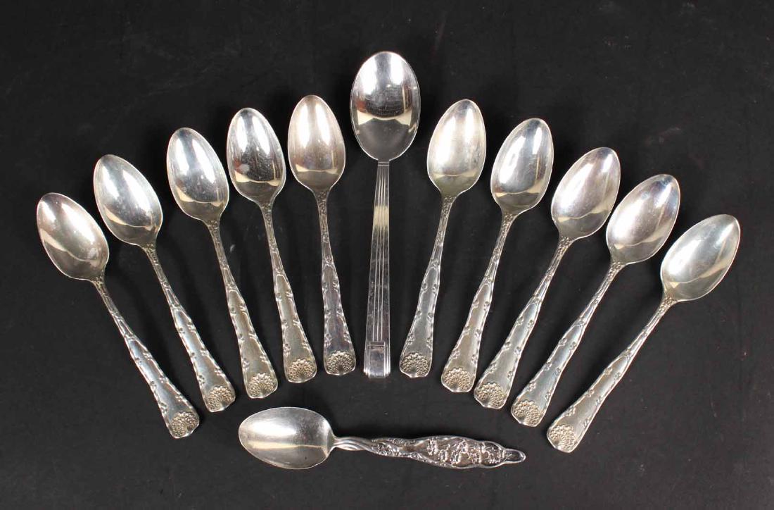 Set of Ten Tiffany & Co Sterling Silver Teaspoons (1 of 6)