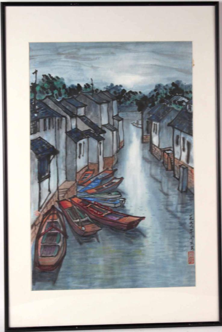 Watercolor and Ink, Venice of China, Wen-Hsien Wu (1 of 7)