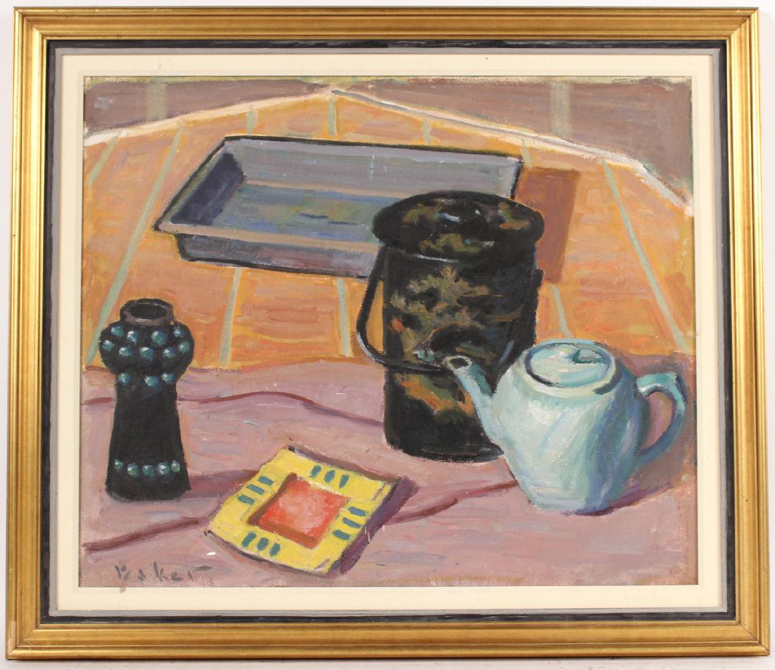 Oil on Board Still Life, Samuel Burtis Baker (1 of 8)