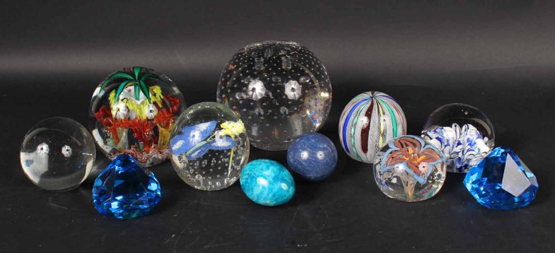 Seven Art Glass Paperweights (1 of 7)