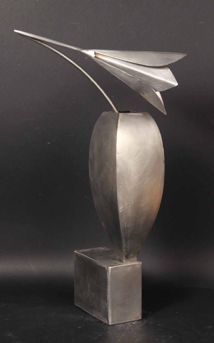 Aluminum Sculpture, Abstract Vase, Peter Charles (1 of 4)