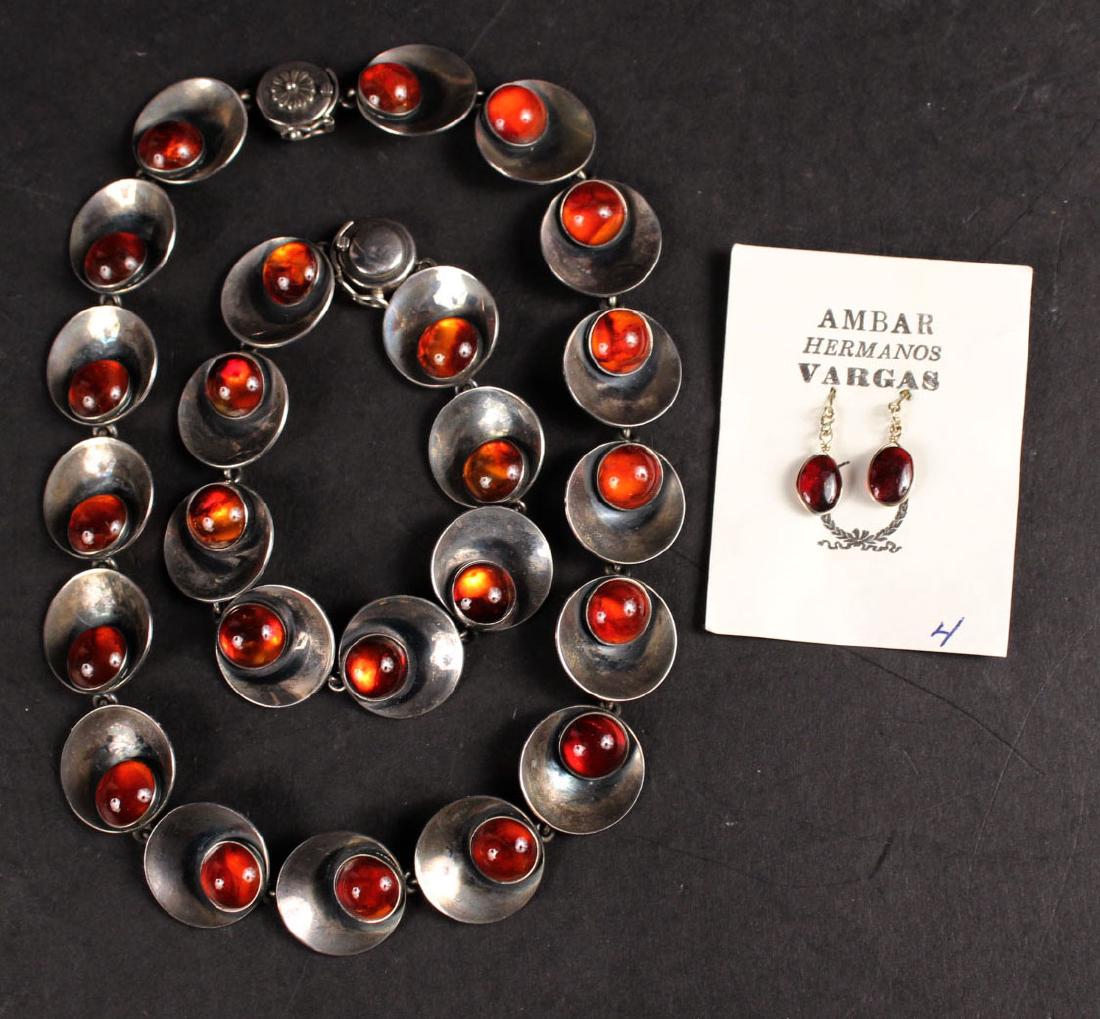 N.E. From, Denmark Sterling Silver Amber Suite (1 of 10)