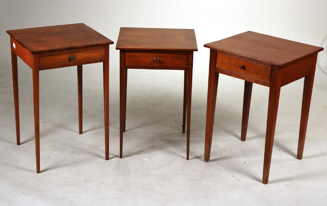 Three Federal Cherrywood One-Drawer Stands (1 of 7)