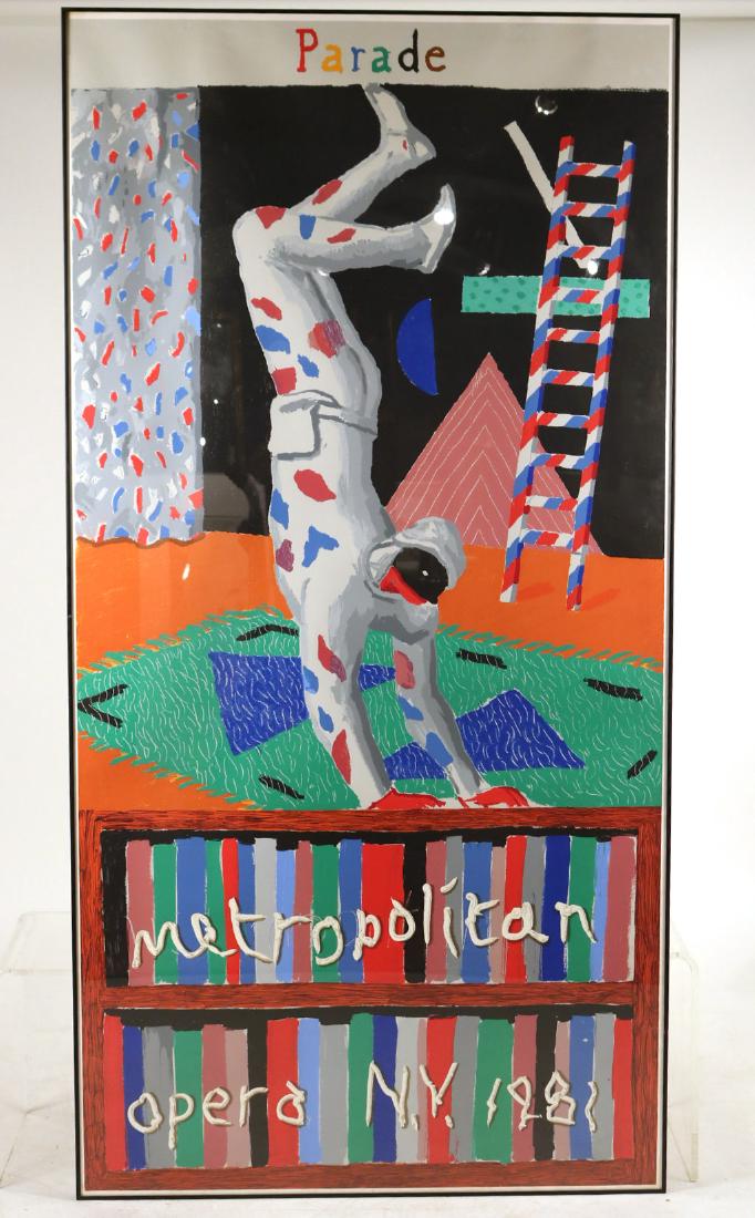 1981 Hockney Harlequin from Parade Poster (1 of 6)