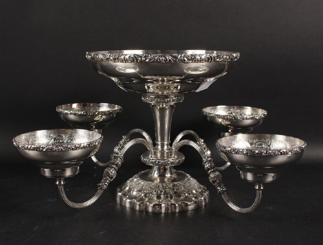 Ellis Silver Plated Four Branch Epergne (1 of 10)