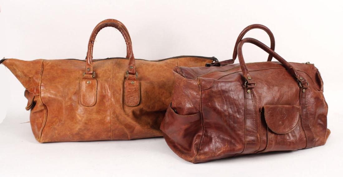 Two Leather Travel Duffel Bags (1 of 10)