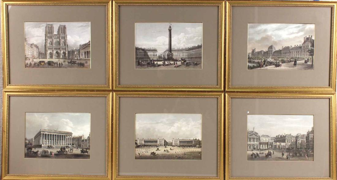 Six French Color Architectural Prints (1 of 8)