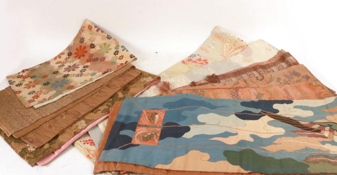 Eleven Embroidered Silk Panels (1 of 6)