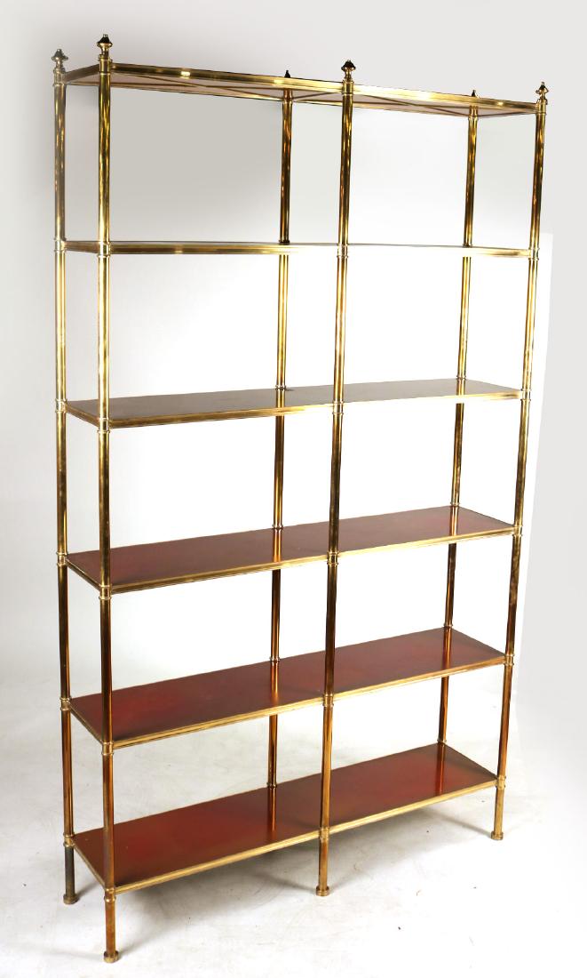 Regency Style Tall Brass Etagere (1 of 6)