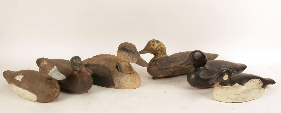 Six Wooden Duck Decoys (1 of 7)