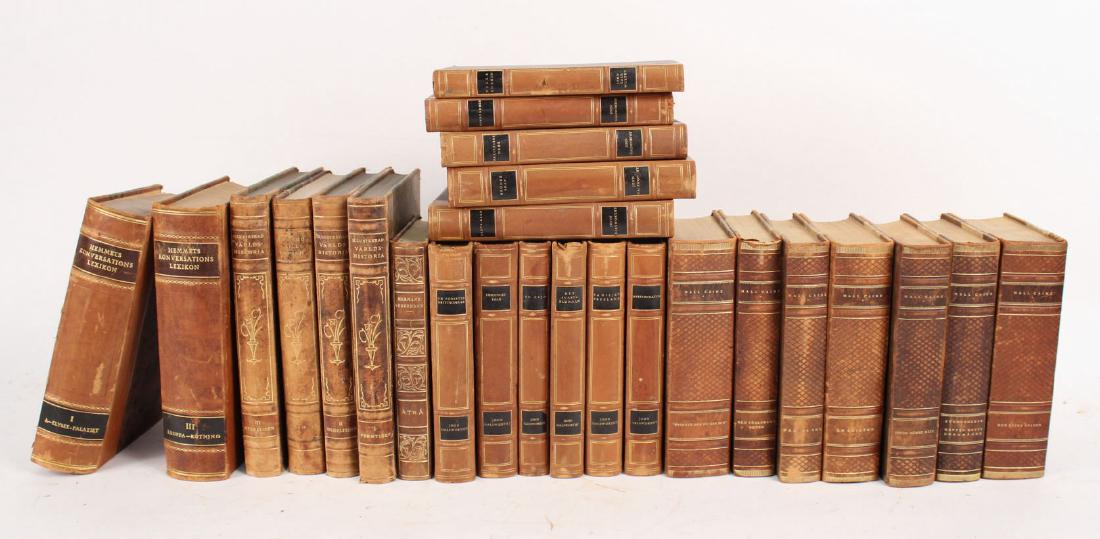 Twenty Five Leather-Bound Swedish Books (1 of 7)