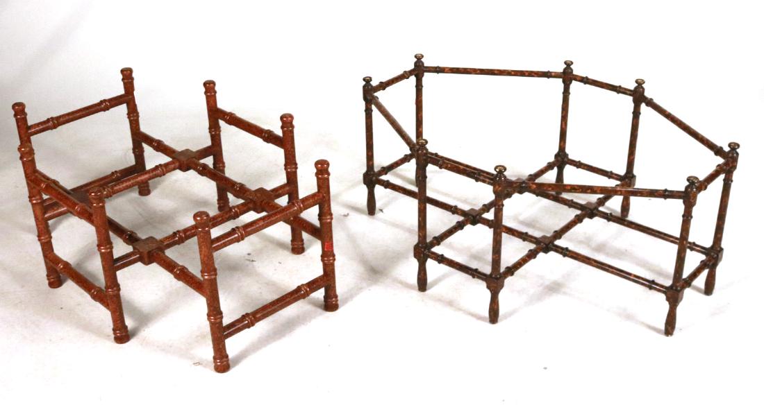 Two Faux-Bamboo Low Tables (1 of 5)