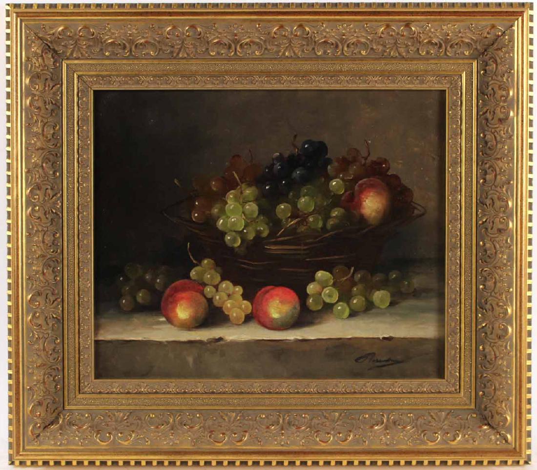 Oil on Canvas, Still Life with Grapes (1 of 7)