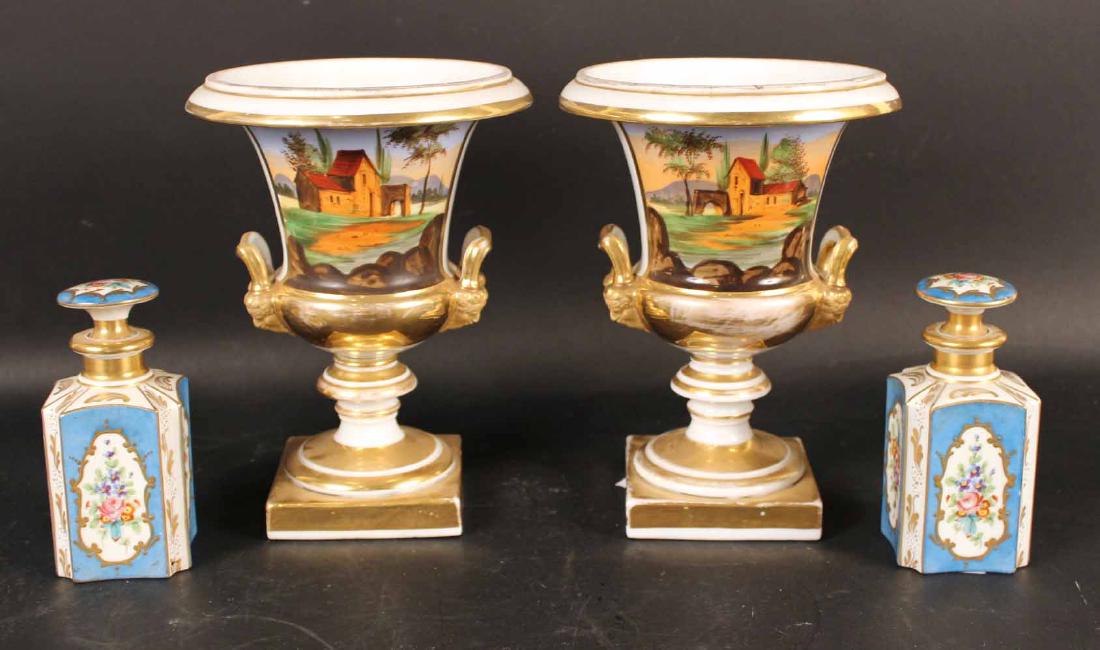 Neoclassical Style Gilt-Decorated Porcelain Urn (1 of 9)