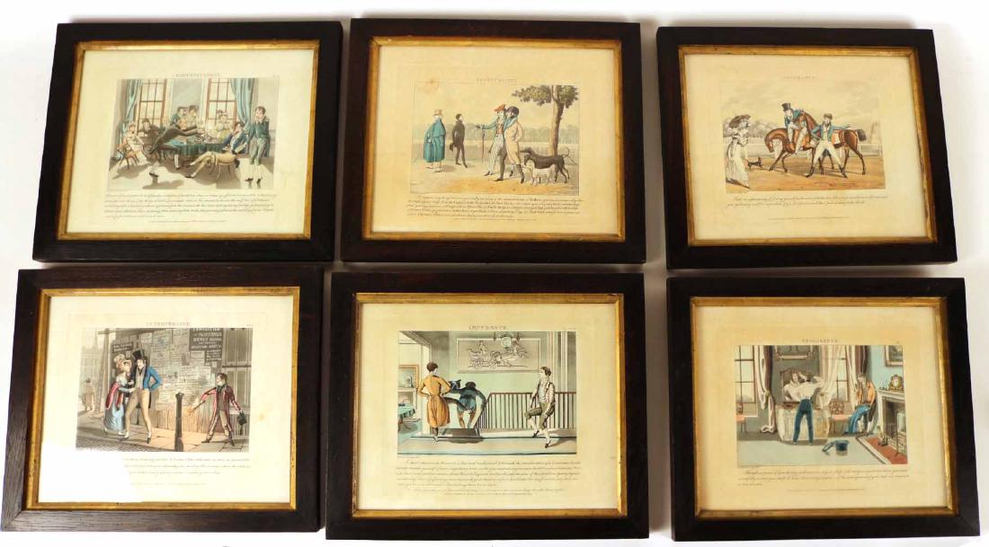 Six Hand-Colored Aquatints, Daniel Thomas Egerton (1 of 8)