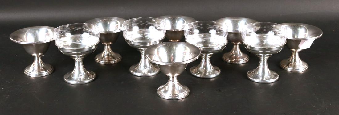Set of Six Sterling Silver Sherbet Cups (1 of 7)