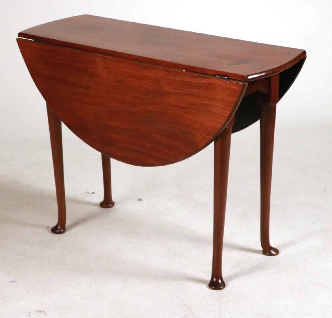 Queen Anne Style Mahogany Drop Leaf Table (1 of 6)