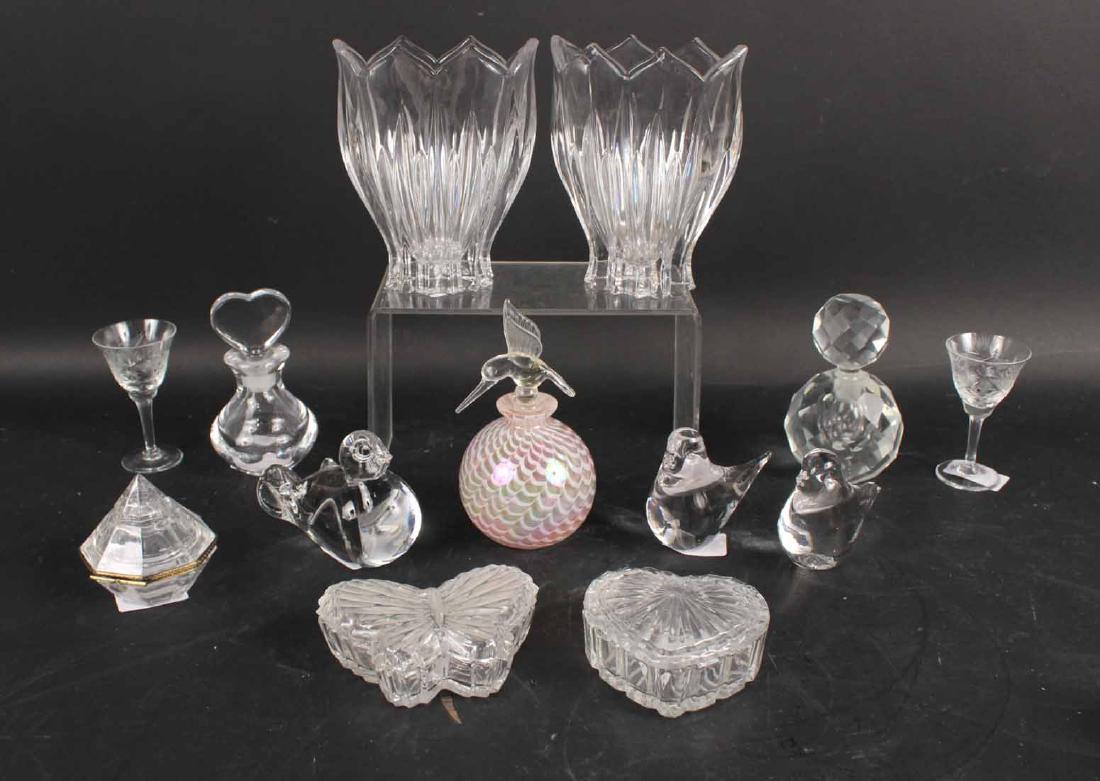 Assortment of Thirteen Glass Table Articles (1 of 9)