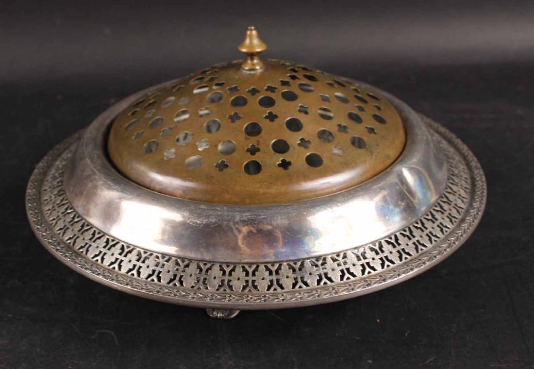 American Sterling Silver Floral Centerpiece Bowl (1 of 7)