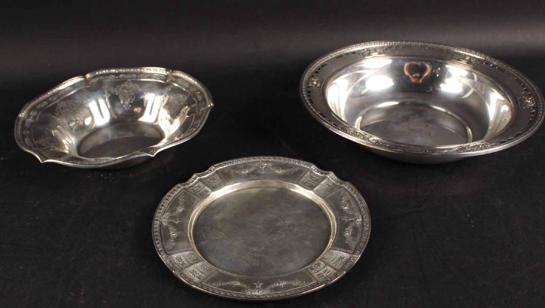 Two American Sterling Silver Circular Bowls (1 of 10)