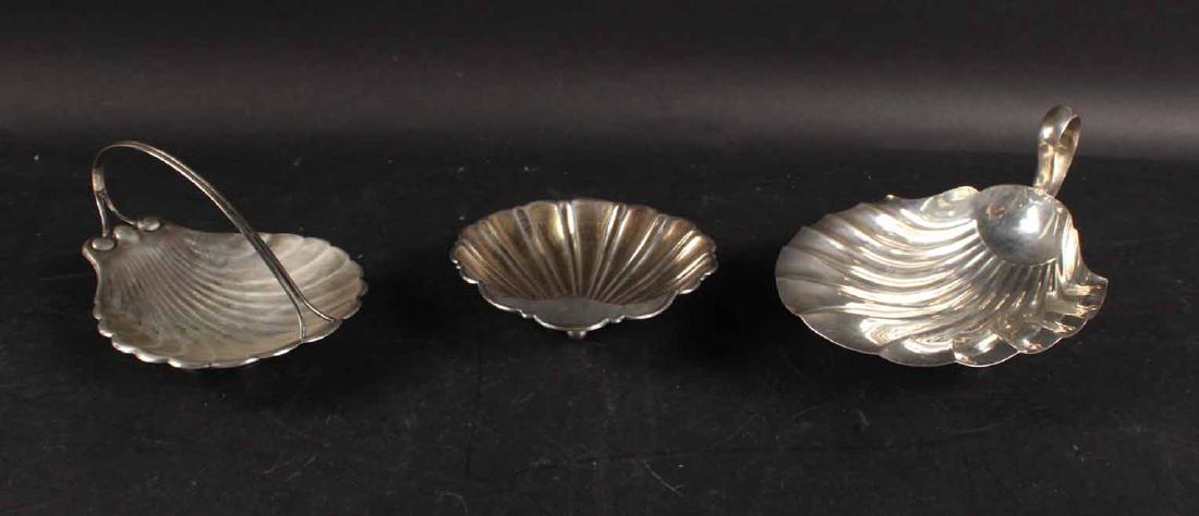 Three American Sterling Silver Shell Form Dishes (1 of 8)