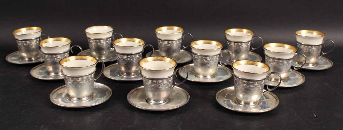 J.E. Caldwell Sterling Silver Demi-Tasse Service (1 of 8)