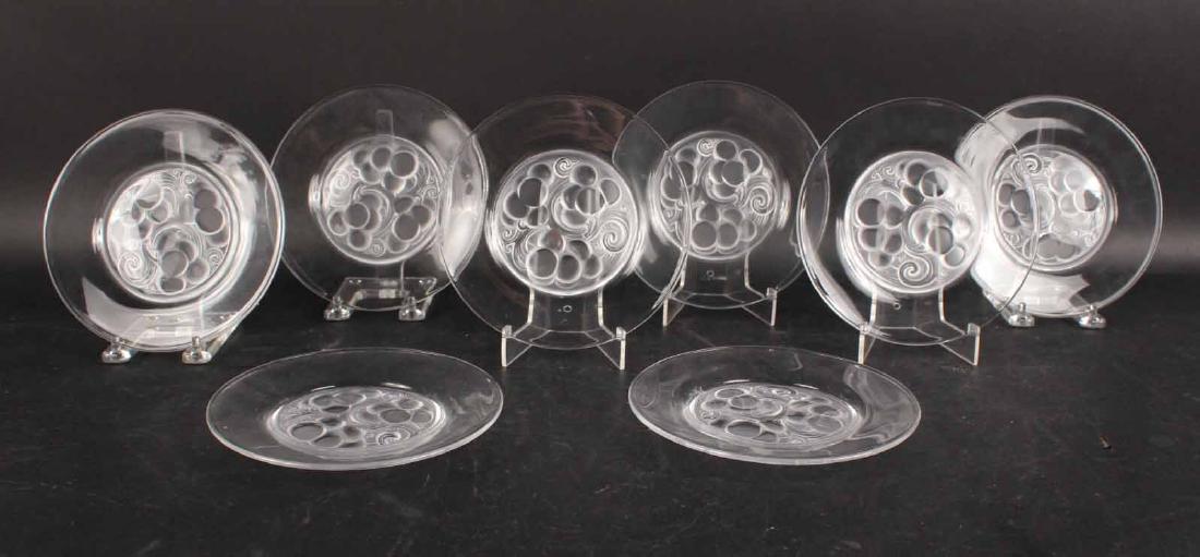 Eight Lalique Dessert Plates (1 of 6)