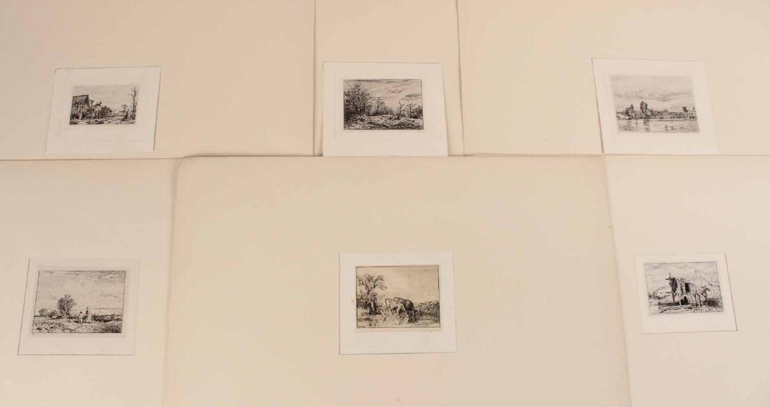 Two Etchings "Farm Scenes" Maurice Taquoy (1 of 8)