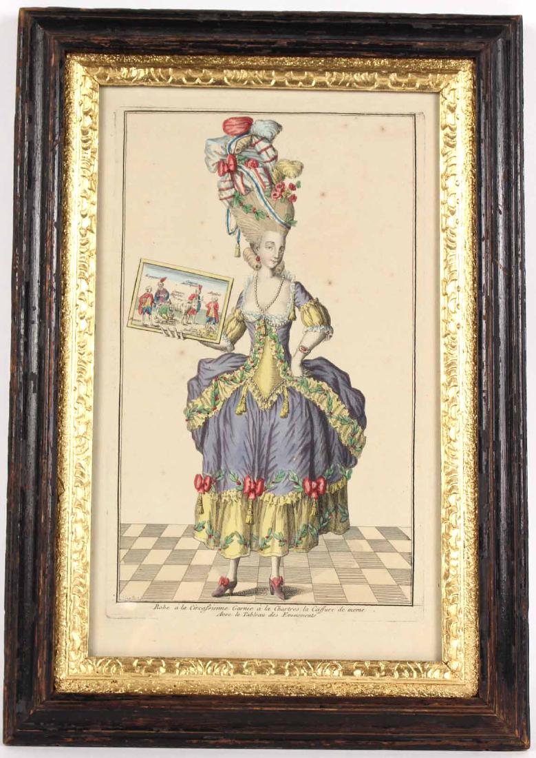 Hand-Colored Engraving, After L. Berttaet (1 of 8)