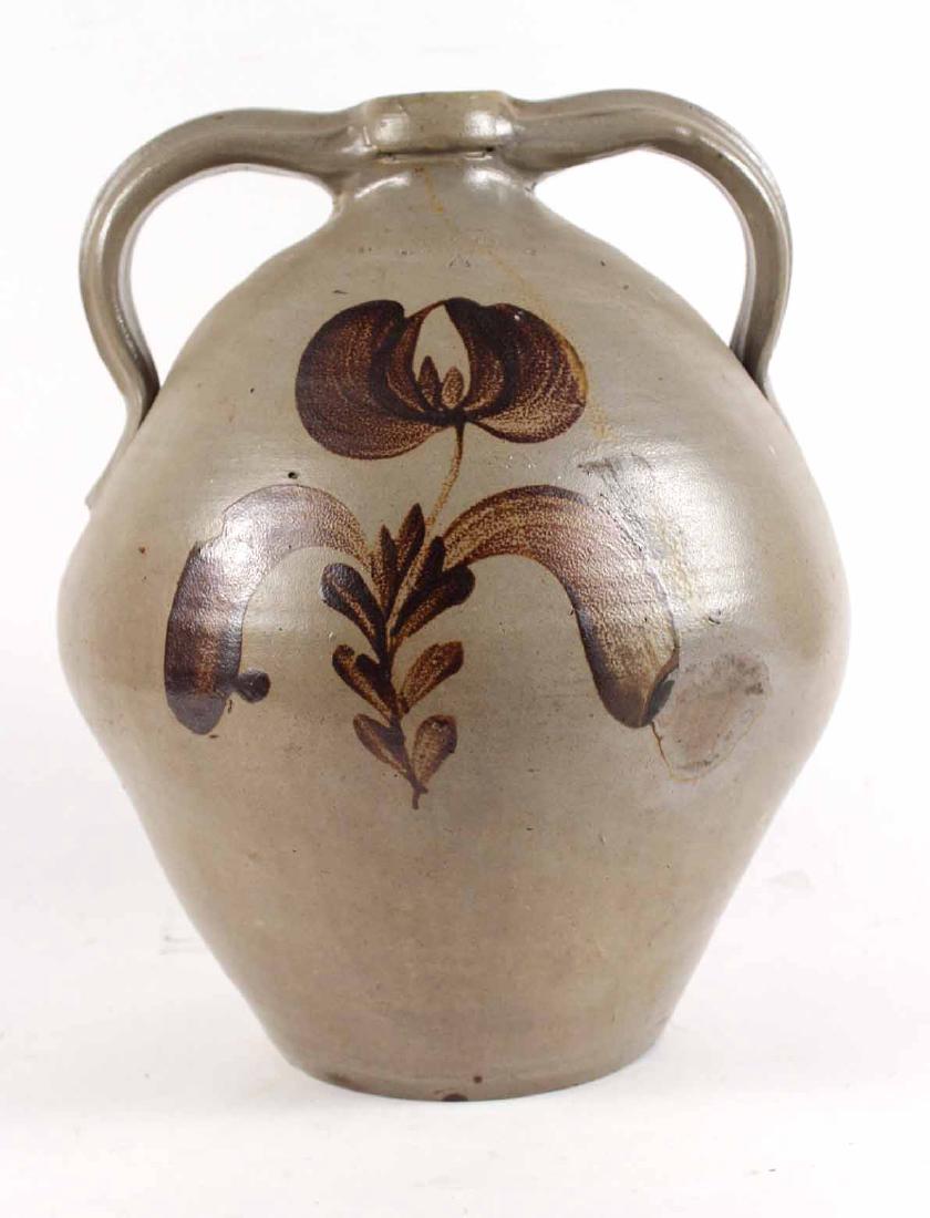 Ochre-Decorate Salt-Glazed Stoneware Jug (1 of 8)