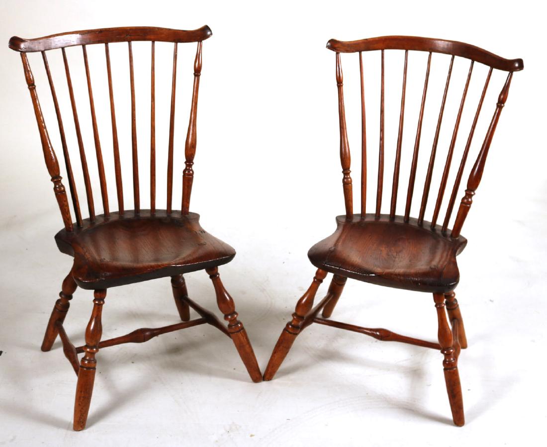 Pair of Windsor Fan-Back Side Chairs (1 of 8)