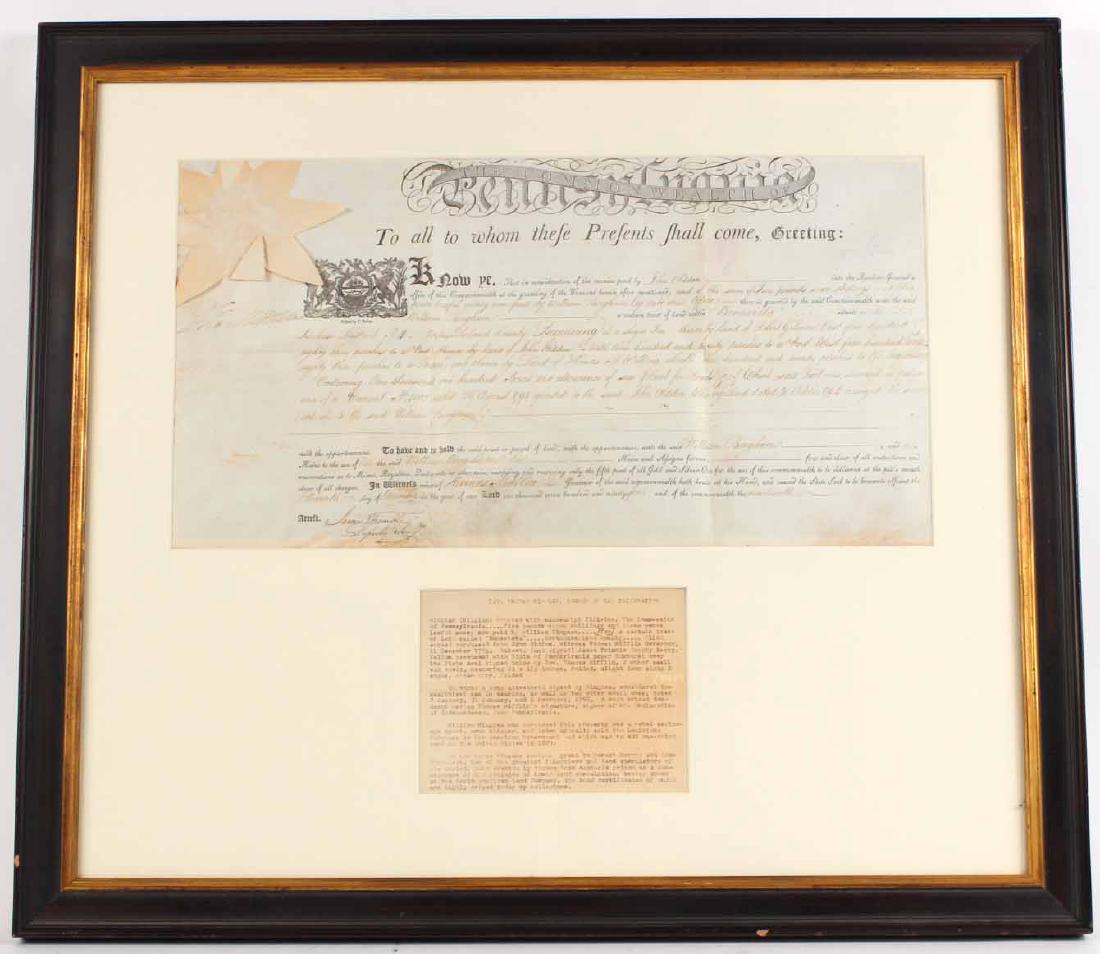 Partially Printed Document, Thomas Mifflin (1 of 8)