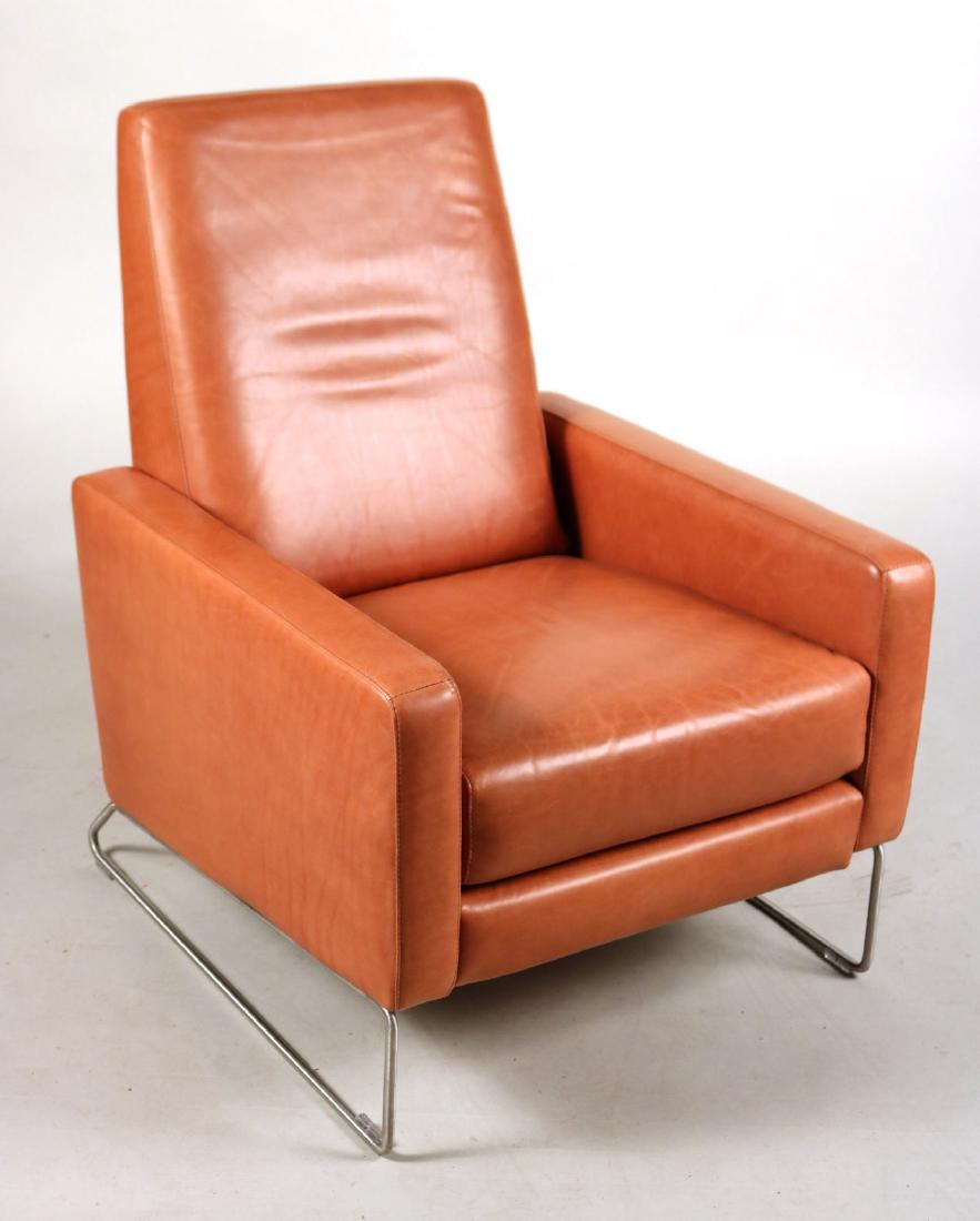 Ted Boerner Brown-Leather Reclining Chair (1 of 7)