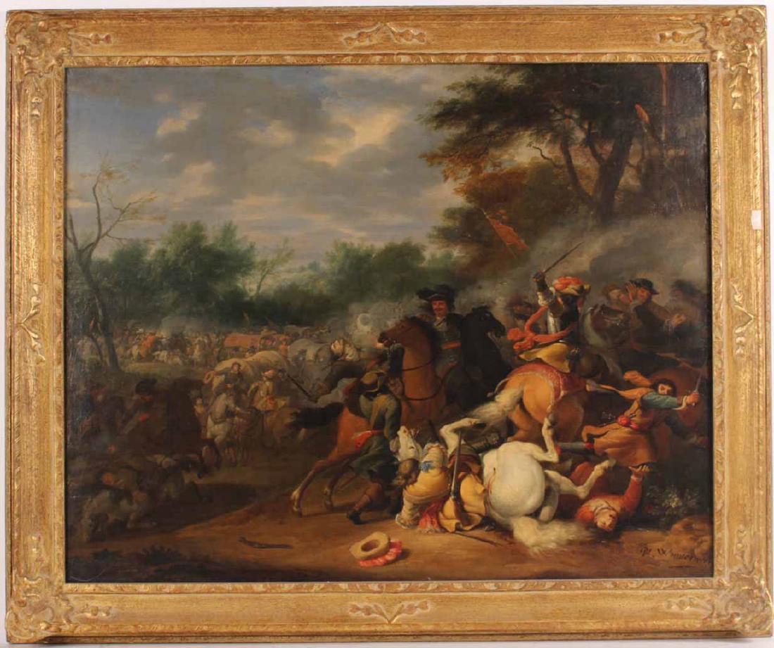 Oil on Canvas, Battle Scene (1 of 9)