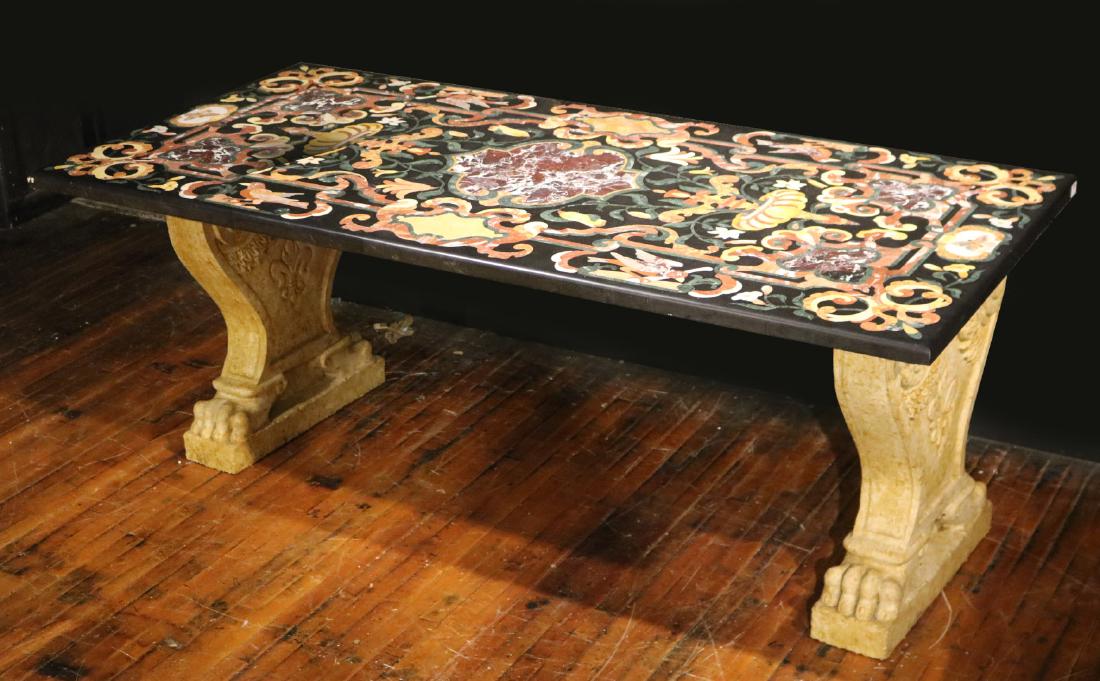Pietra Dura Inlaid Center Table (1 of 9)